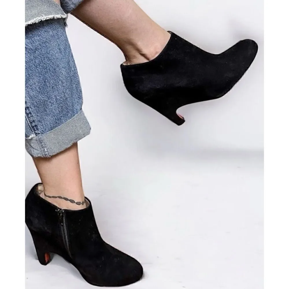 Authentic CHRISTIAN LOUBOUTIN Morphing Ankle Booties Size 37